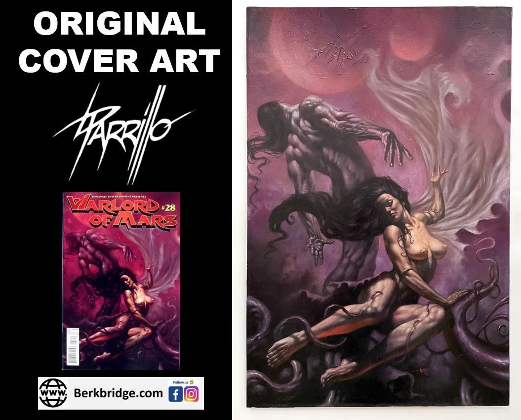 ORIGINAL COVER ART WARLORD OF MARS #28 💎 LUCIO PARRILLO 2012