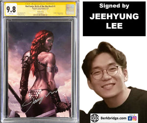 RED SONJA BIRTH OF THE SHE-DEVIL #1 CGC 9.8 SS VIRGIN VARIANT 💎 SIGNED JEEHYUNG LEE