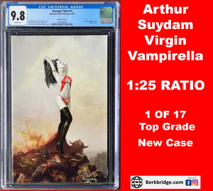 SAVAGE TALES #1 CGC 9.8 SUYDAM VIRGIN VARIANT 💎 VAMPIRELLA COVER HOMAGE TO RED SONJA