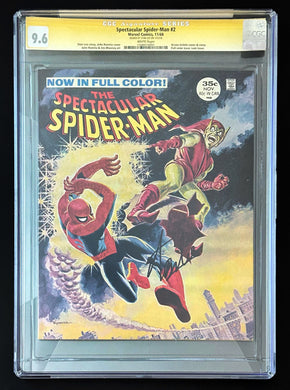 SPECTACULAR SPIDER-MAN #2 CGC 9.6 SS STAN LEE WHITE PAGES 💎 JOHN ROMITA COVER