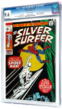 Load image into Gallery viewer, Silver Surfer #14 CGC 9.6 NM+ 1970 Marvel Comics Spider-Man Cover