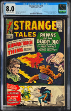 Load image into Gallery viewer, STRANGE TALES #123 #126 CGC 8.0 1964 Marvel Comics 1st Appearance Lot 2