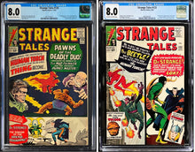 Load image into Gallery viewer, STRANGE TALES #123 #126 CGC 8.0 1964 Marvel Comics 1st Appearance Lot 2