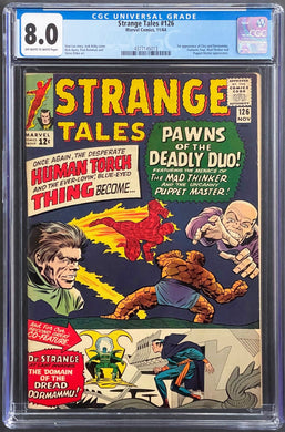 STRANGE TALES #126 CGC 8.0 OW WHITE PAGES 🔥 1st CLEA & DORMAMMU
