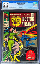 Load image into Gallery viewer, STRANGE TALES #150 CGC 5.5 OW WHITE PAGES 🔥 1st UMAR (UNPRESSED)