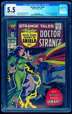STRANGE TALES #150 CGC 5.5 OW WHITE PAGES 🔥 1st UMAR