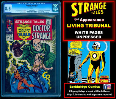 STRANGE TALES #157 CGC 8.5 WHITE PAGES 💎 GRADED UNPRESSED IN 2015