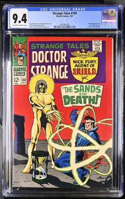 STRANGE TALES #158 CGC 9.4 OW WHITE PAGES 💎 1st FULL LIVING TRIBUNAL