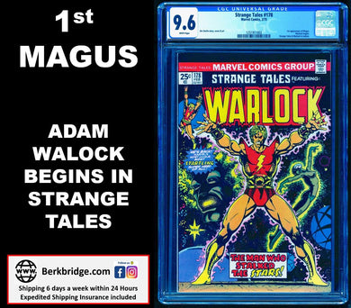 STRANGE TALES #178 CGC 9.6 WHITE PAGES 💎 1st MAGUS WARLOCK BEGINS (1003)