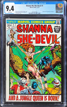 Load image into Gallery viewer, Shanna the She-Devil #1 CGC 9.4 White Pages 1972 Marvel Comics 1st Appearance (Unpressed)