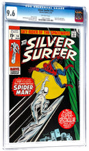 Load image into Gallery viewer, Silver Surfer #14 CGC 9.6 NM+ 1970 Marvel Comics Spider-Man Cover