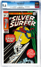 Load image into Gallery viewer, Silver Surfer #14 CGC 9.6 NM+ 1970 Marvel Comics Spider-Man Cover