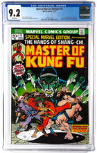 Load image into Gallery viewer, Special Marvel Edition #15 CGC 9.2 White Pages 1st Appearance Shang-Chi 1973 Marvel Comics
