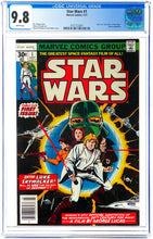 Load image into Gallery viewer, Star Wars #1 CGC 9.8 White Pages 1977 Marvel Comics 1st Printing (Perfect Wrap)