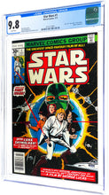 Load image into Gallery viewer, Star Wars #1 CGC 9.8 White Pages 1977 Marvel Comics 1st Printing (Perfect Wrap)