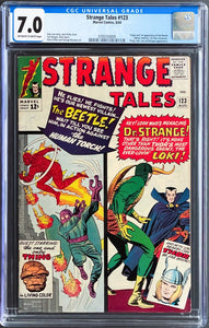 Strange Tales #123 CGC 7.0 1964 Marvel Comics 1st Appearance Beetle (Unpressed)