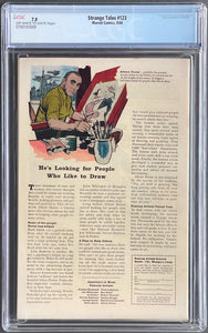 Strange Tales #123 CGC 7.0 1964 Marvel Comics 1st Appearance Beetle (Unpressed)