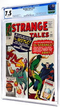 Load image into Gallery viewer, Strange Tales #123 CGC 7.5 White Pages 1964 Marvel Comics 1st Appearance Beetle First Loki Dr Strange Meet