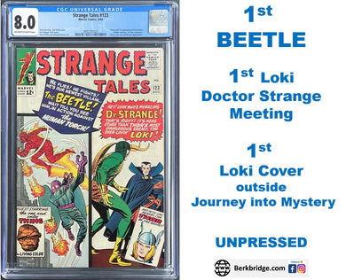 Strange Tales #123 CGC 8.0 1st Appearance Beetle 1964 Marvel Comics