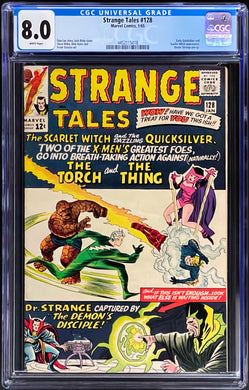 Strange Tales #128 CGC 8.0 White 1965 Marvel Comics