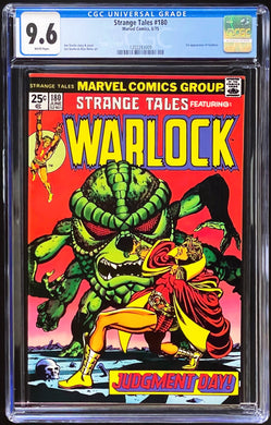 Strange Tales #180 CGC 9.6 White Pages 1975 Marvel Comics 1st Appearance GAMORA