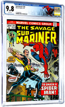 Load image into Gallery viewer, Sub-Mariner #69 CGC 9.8 White Pages Amazing Spider-Man App 1974 Marvel Comics