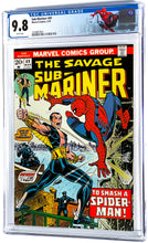 Load image into Gallery viewer, Sub-Mariner #69 CGC 9.8 White Pages Amazing Spider-Man App 1974 Marvel Comics