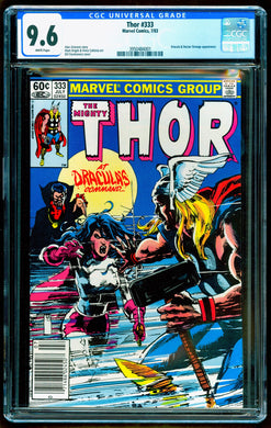 THOR #333 CGC 9.6 WHITE PAGES 💎 NEWSSTAND EDITION