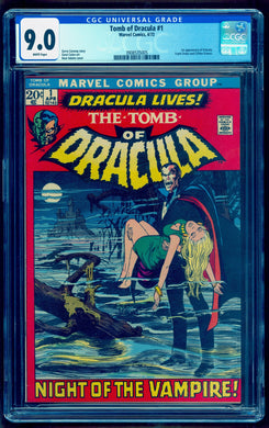 TOMB OF DRACULA #1 CGC 9.0 WHITE PAGES 💎 1st APPEARANCE
