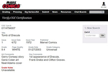 Load image into Gallery viewer, TOMB OF DRACULA #1 CGC 9.4 WHITE PAGES 💎 UNPRESSED (4007)