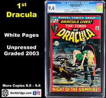 Load image into Gallery viewer, TOMB OF DRACULA #1 CGC 9.4 WHITE PAGES 💎 UNPRESSED (4007)