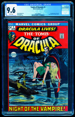 TOMB OF DRACULA #1 CGC 9.6 WHITE PAGES 💎 1st APPEARANCE