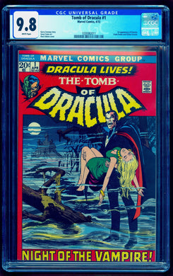 TOMB OF DRACULA #1 CGC 9.8 WHITE PAGES 💎 1st APPEARANCE