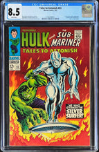 Load image into Gallery viewer, Tales to Astonish #93 CGC 8.5 White 1967 Marvel Comics Hulk vs. Silver Surfer