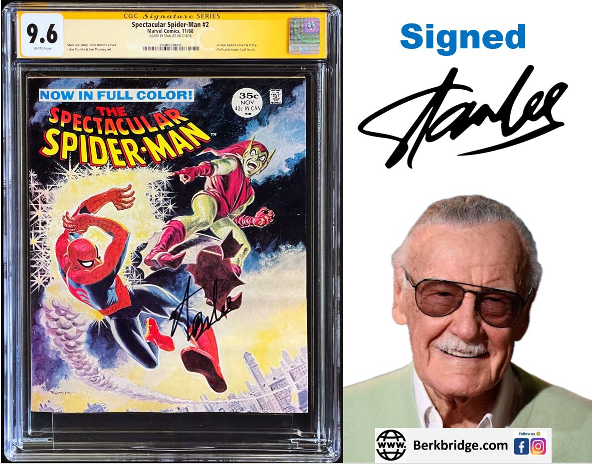 The Spectacular Spider-Man #2 CGC 9.6 SS White Signed Stan Lee 1968 Marvel Comics