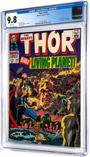 Load image into Gallery viewer, Thor #133 CGC 9.8 White Pages 1966 Marvel Comics 1st Appearance EGO (1 of 4)