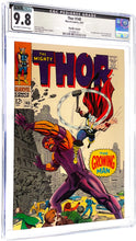 Load image into Gallery viewer, Thor #140 CGC 9.8 Pedigree 1967 Marvel Comics 1st Appearance Growing Man (CVA Certified)