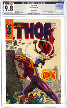Load image into Gallery viewer, Thor #140 CGC 9.8 Pedigree 1967 Marvel Comics 1st Appearance Growing Man (CVA Certified)