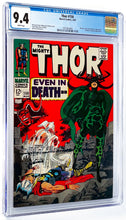 Load image into Gallery viewer, Thor #150 CGC 9.4 White Pages 1968 Marvel Comics HELA Key Issue
