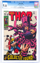Load image into Gallery viewer, Thor #168 CGC 9.6 White Pages 1969 Marvel Comics Origin Galactus (1 of 12)