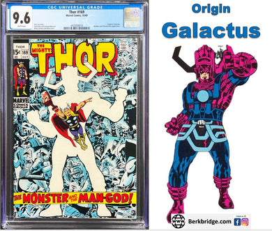 Thor #169 CGC 9.6 White 1969 Marvel Comics Origin Galactus
