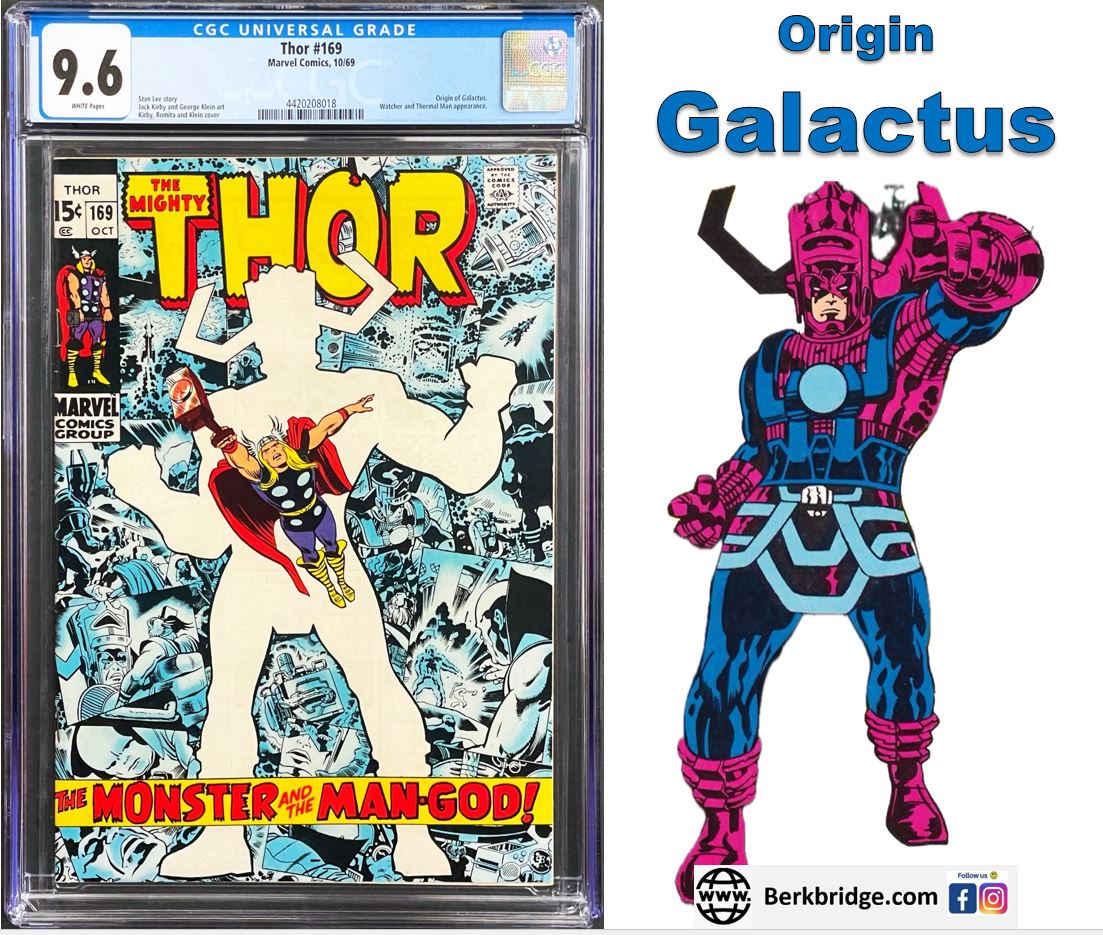 Thor #169 CGC 9.6 White 1969 Marvel Comics Origin Galactus
