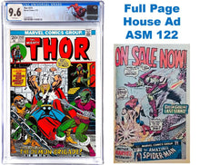 Load image into Gallery viewer, Thor #213 CGC 9.6 White Pages 1973 Marvel Amazing Spider-Man 122 Full Page Ad