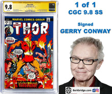 Load image into Gallery viewer, Thor #225 CGC 9.8 SS Signed Gerry Conway 1974 Marvel Comics 1st App FIRELORD