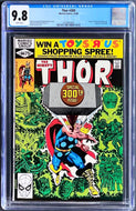 Thor #300 CGC 9.8 White Pages 1980 Marvel Comics Origin Odin 1st New Gods