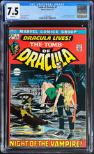 Load image into Gallery viewer, Tomb of Dracula #1 CGC 7.5 White Pages 1972 Marvel Comics 1st Appearance