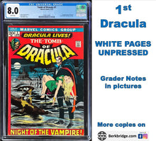 Load image into Gallery viewer, Tomb of Dracula #1 CGC 8.0 White Pages 1972 Marvel Comics 1st Appearance Dracula