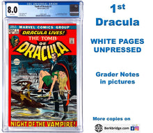 Load image into Gallery viewer, Tomb of Dracula #1 CGC 8.0 White Pages 1972 Marvel Comics 1st Appearance Dracula