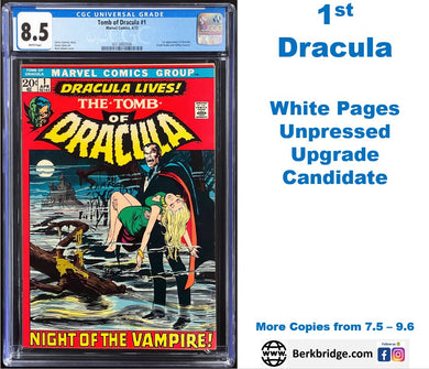 Tomb of Dracula #1 CGC 8.5 White 1972 Marvel Comics 1st Appearance Dracula