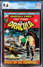 Load image into Gallery viewer, Tomb of Dracula #1 CGC 9.6 White 1972 Marvel Comics 1st Appearance Dracula